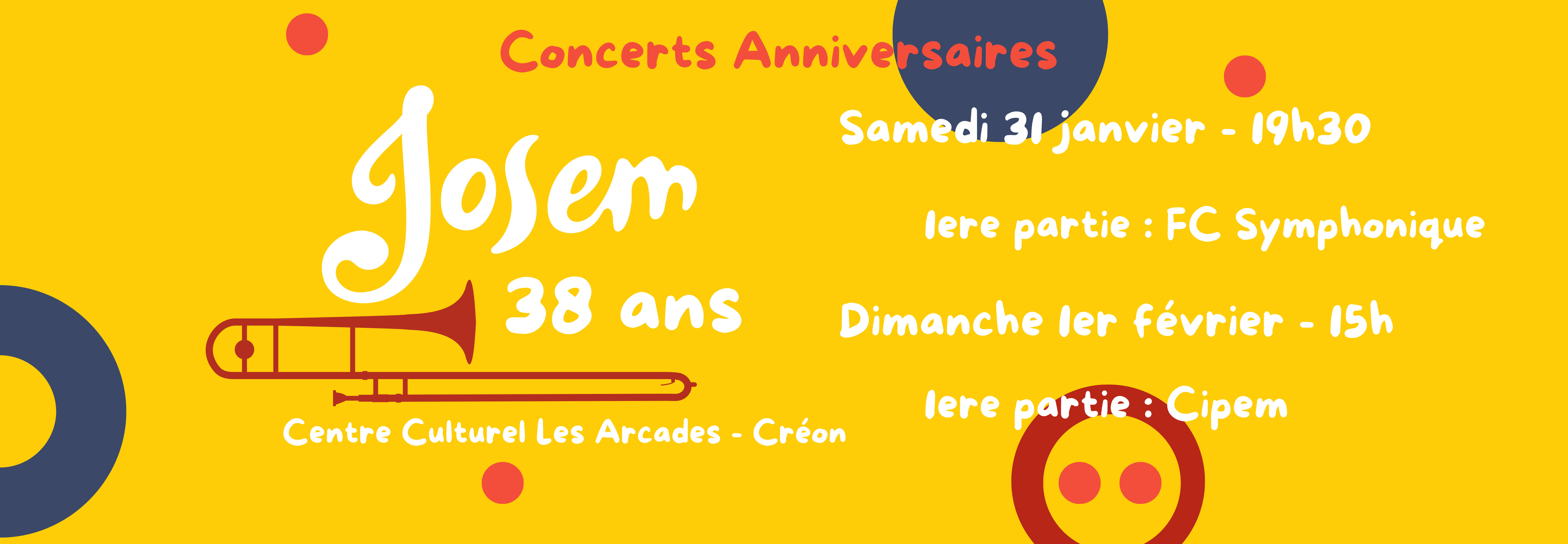Concert anniversaire – Samedi 31 JANVIER